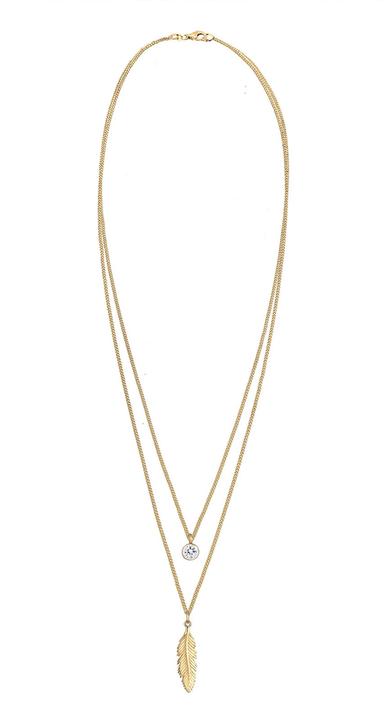 Actual product image Elli Feather, Boho (925 sterling silver, Glass crystal, 45 - 55 cm)