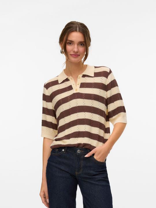 Produktbild Vero Moda VMRANDI Gestricktes Poloshirt Polo (L)