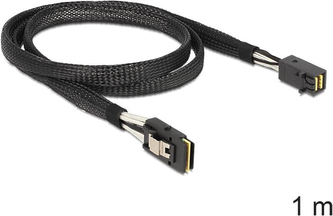 Actual product image Delock Cable Mini SAS HD x 4 SFF 8643 male > Mini SAS x 4 36 pin SFF 8087 male