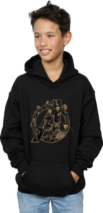 Image du produit - Sweat à capuche AVENGERS INFINITY WAR LOGO - Garçon (140, 146)