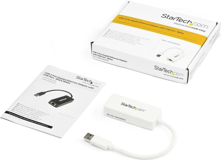 Image du produit StarTech GIGABIT USB 3.0 NIC - BLANC (USB 3.0, RJ45 (1x))