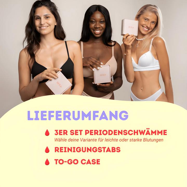 Image du produit Hera Organics Kit de démarrage éponges menstruelles taille S (3 x, S)