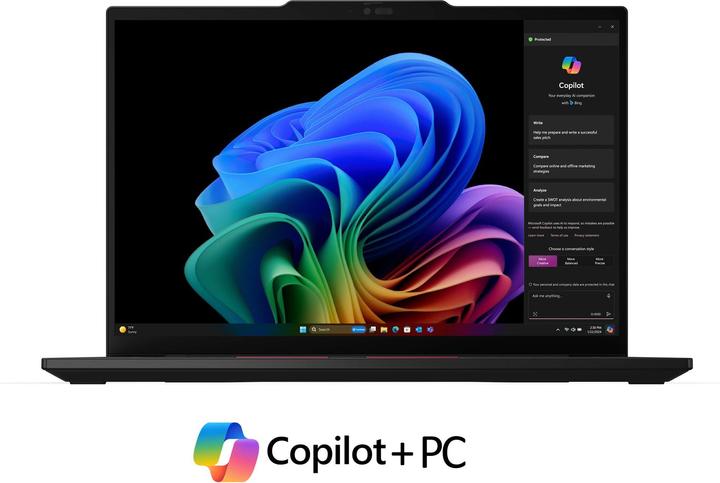 Actual product image Lenovo ThinkPad T14s Gen 6 (14", Snapdragon X Plus X1P-42-100, 16 GB, 512 GB, DE)