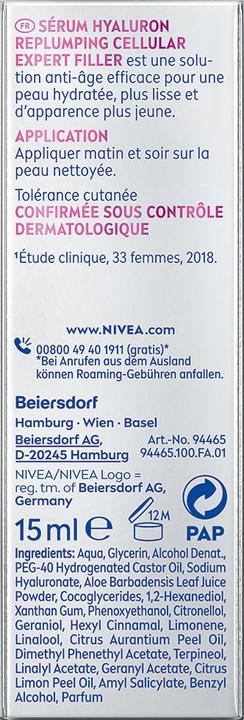 Produktbild NIVEA Cell Exp Fill Ser Hy Replu Fl 15ml (15 ml)