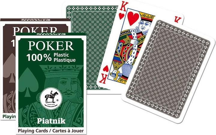 Actual product image Piatnik PIA1362 - Playing Cards: Poker - Single Game, Economy (English)