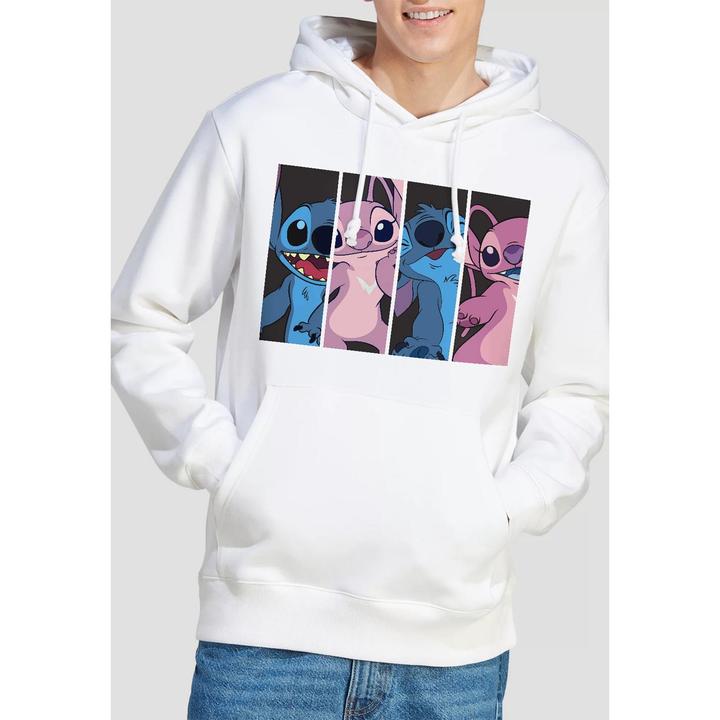 Actual product image Lilo & Stitch Mens Stitch Angel Boxes Hoodie (S)