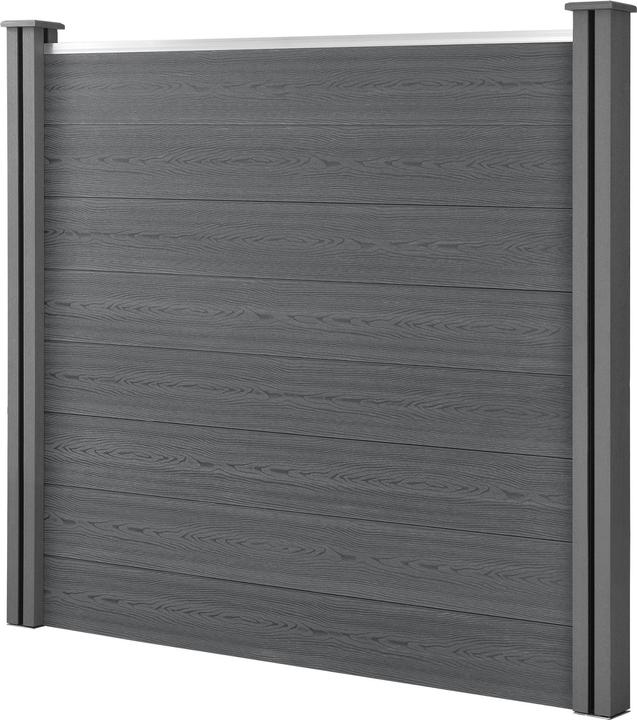 Image du produit neu.holz Clôture de jardin WPC 165x162 cm avec poteaux Protection visuelle Protection contre le vent