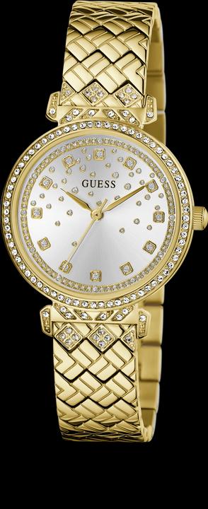 Image du produit Guess P GLD BRCT / SUN SLV GLITZ DL / P GLD BRCT W/ CRYS Montre-bracelet (Montre avec pierre précieuse, 32 mm)