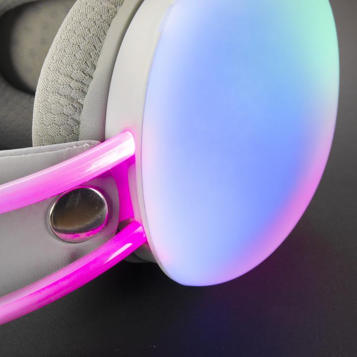 Actual product image Mars Gaming MHGLOW Headphones & Headset Wired Headband USB Type-A White (Cable)