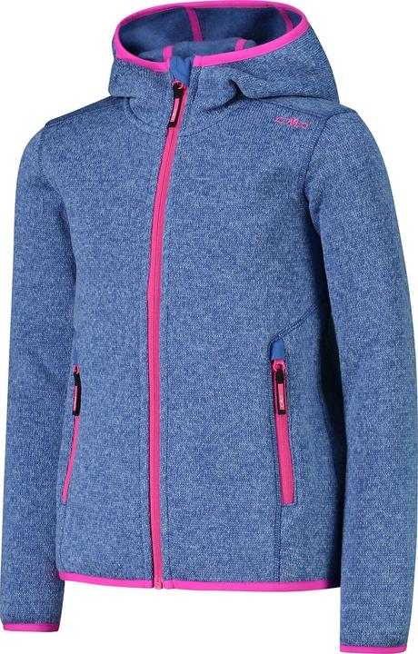 Actual product image CMP Campagnolo Girl's Jacket Fix Hood Jacquard Knitted 3H19825 (116)