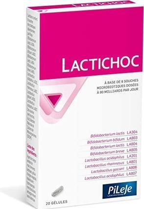 Actual product image PiLeJe Lactichoc 20 Capsules (Body milk)