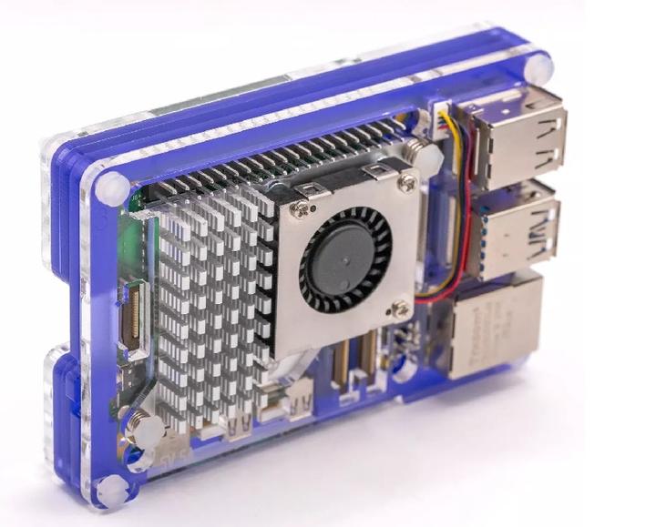 Produktbild Raspberry Pi Pibow case for 5 (fan not included) - Purple