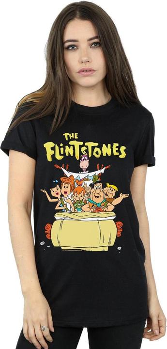 Actual product image The Flintstones Womens/Ladies The The Ride Cotton Boyfriend T-Shirt (S)
