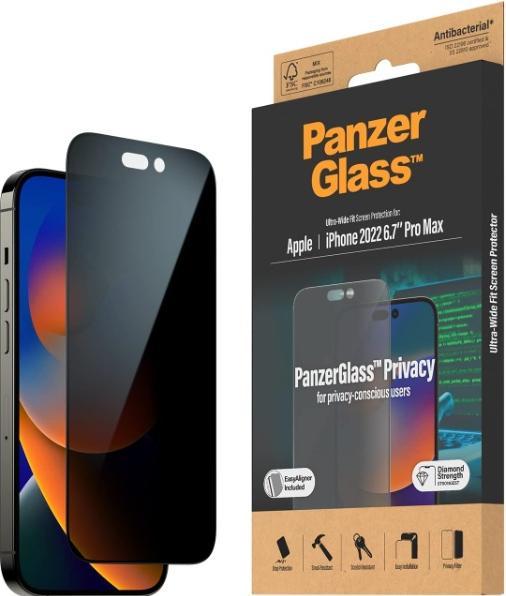 Produktbild PanzerGlass Ultra Wide Fit Privacy (1 Stück, Apple iPhone 14 Pro Max)
