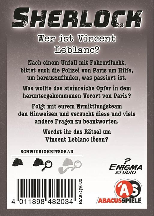 Actual product image Abacus Sherlock - Who is Vincent Leblanc (German)