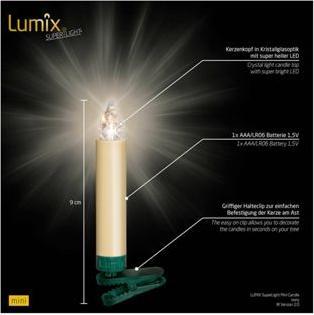 Produktbild Krinner LED Christbaumkerze Superlight Starter-Set (12 x)