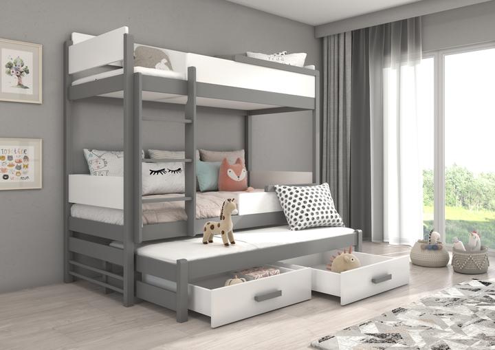 Immagine prodotto ADRK Furniture Letto a castello triplo QUEEN 200x90 (200cm x 90cm)