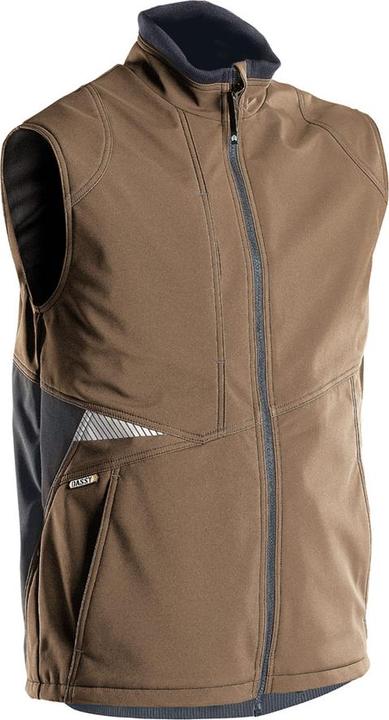 Dassy Softshell-Weste Fusion lehmbraun/anthrazitgrau Gr. M (M)