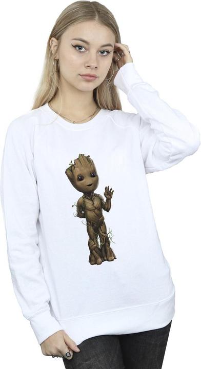 Actual product image Womens/Ladies I Am Groot Wave Pose Sweatshirt (M)