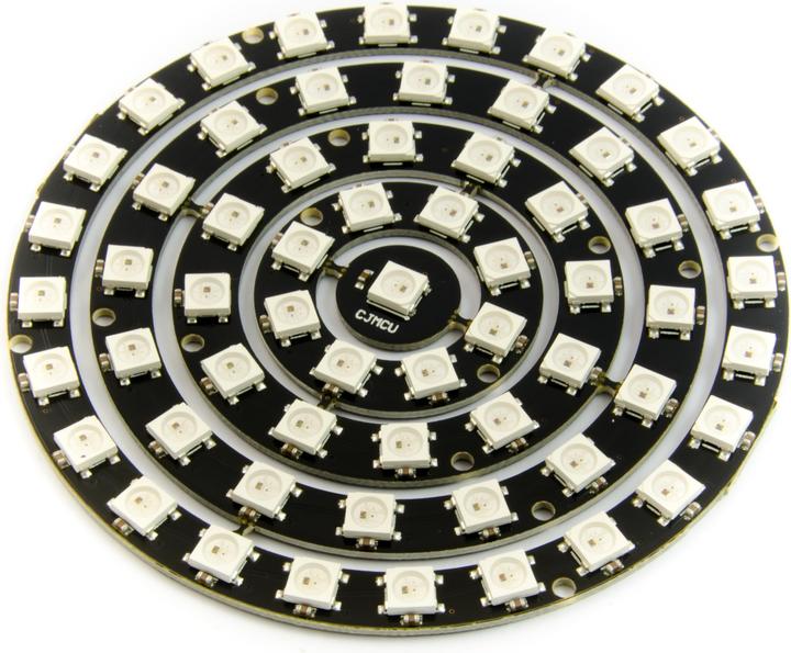 Produktbild Purecrea Neopixel Ring Set mit 8/12/16/24 Ringen WS2812 RGB LED