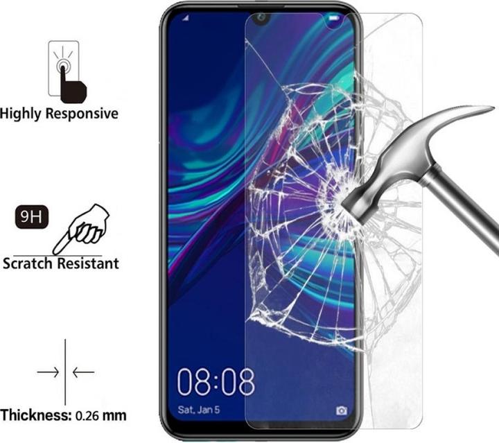 Immagine prodotto Screenguard Huawei Y6 2019 Pellicola protettiva in vetro Custodia Design amichevole (1 Pezzo/i, Huawei Y6 (2019))