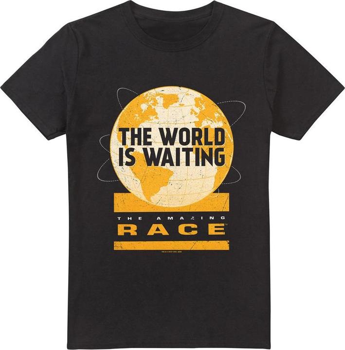 Actual product image The Amazing Race Mens Waiting World T-Shirt (4XL)