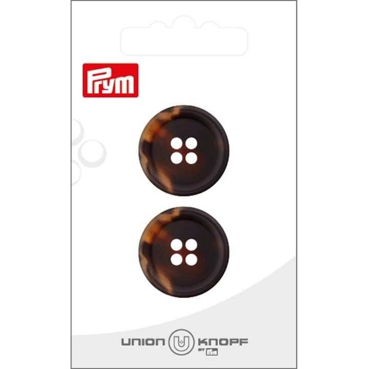 Immagine prodotto Prym Bottoni in poliestere 23 mm, 2 pezzi, marrone scuro
