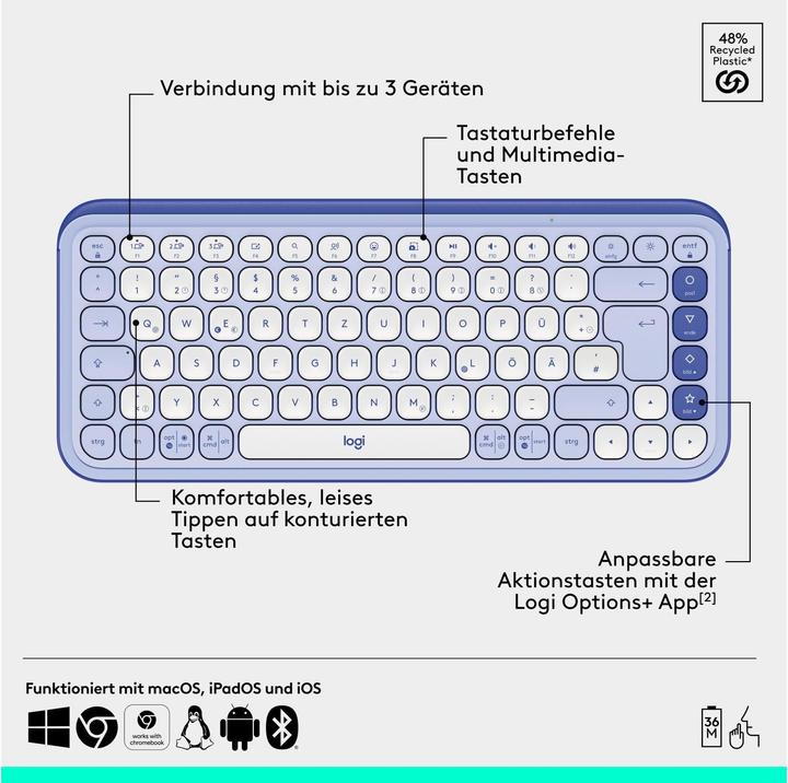 Produktbild Logitech POP Icon Combo (CH, Kabellos)