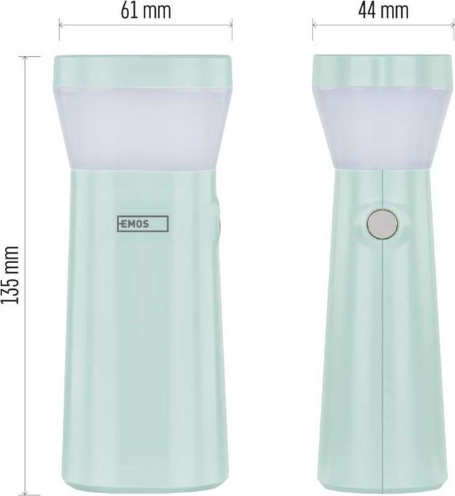 Image du produit Emos Wiederaufladbare LED-Taschenlampe, 80 lm, 800 mAh (4.30 cm, 80 lm)