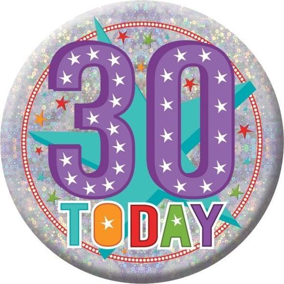 Image du produit Amscan 30 Aujourd'hui Badge holographique