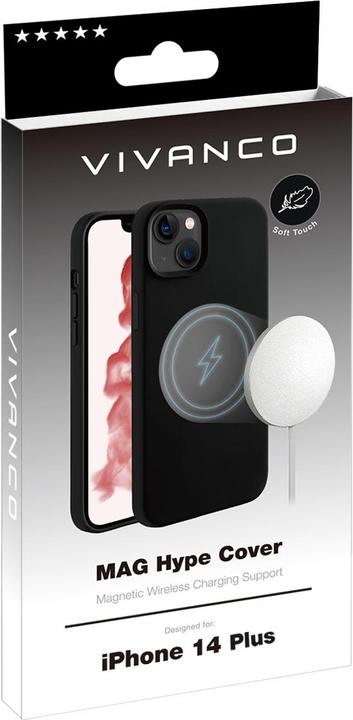 Image du produit Vivanco Mag Hype mobile phone case (6.7") Cover Black (Apple iPhone 14 Plus)