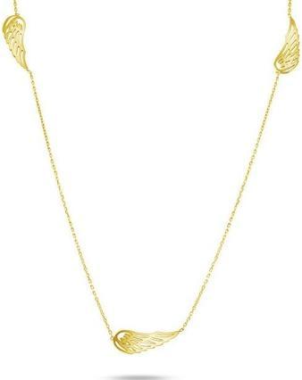 Image du produit Brilio Collier ludique en or jaune avec ailes d'ange NCL067AUY