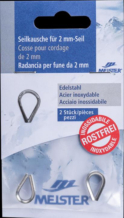Produktbild Meister Kausche INOX für 2mm Seil (0.00 m)