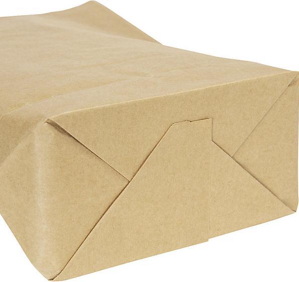 Actual product image kaiserkraft terra cross bottom bag, made of kraft paper, 2-ply, LxW 470 x 320 mm, pack of (250 Piece)