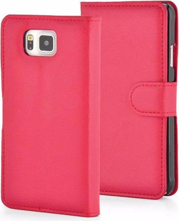 Actual product image Cadorabo Book with stand function cover (Samsung Galaxy Alpha)