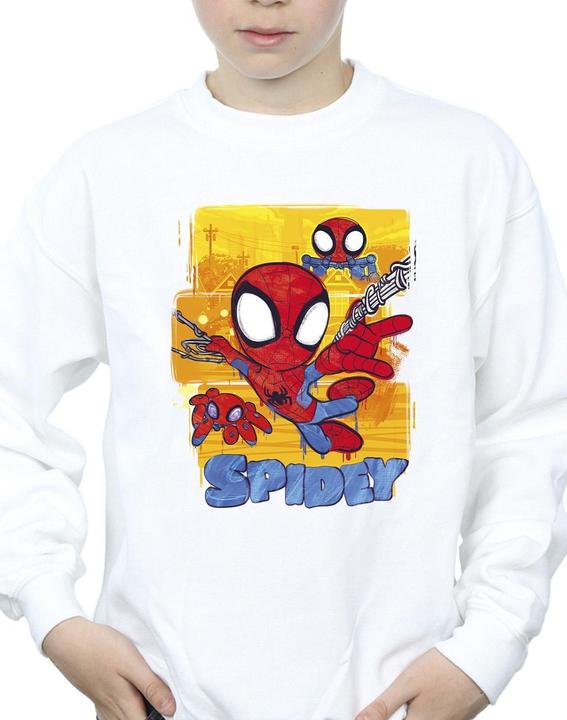 Actual product image Boys Spidey And His Amazing Friends Flying Sweatshirt (104)