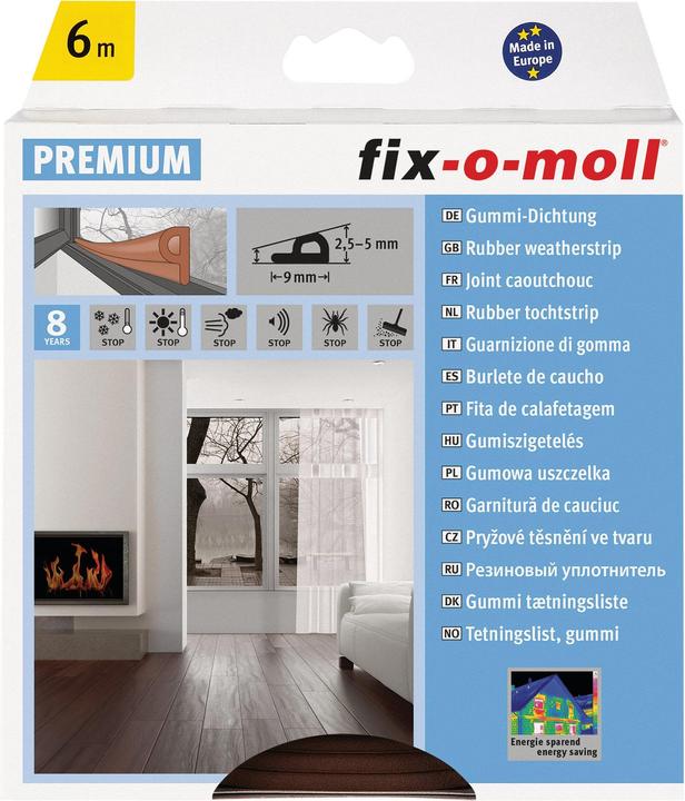 Produktbild Fix-o-moll P-Profil Gummi-Dichtung