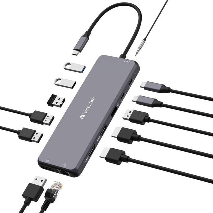 Produktbild Verbatim Pro Multiport Hub CMH-13 (USB-C, 13 Ports)