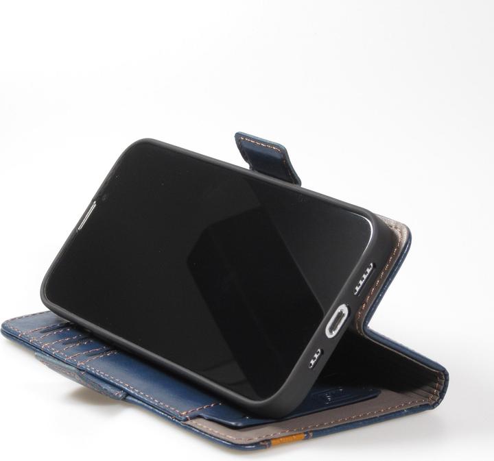 Actual product image PhoneLook Leather Case Flip Wallet with Accent Stripe & Card Holder (Apple iPhone 15)