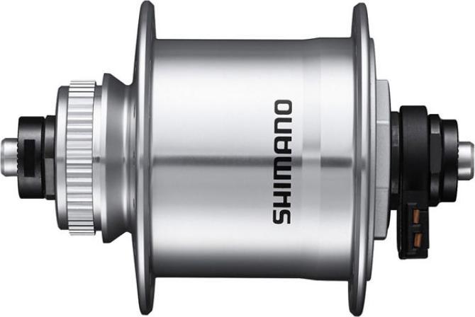 Immagine prodotto Shimano Mozzo dynamo DH-UR700 100 mm Centre-Lock 32 fori 6V/3.0W QR argento (Freni a disco Center Lock)