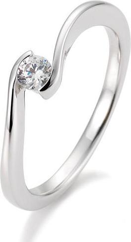 Produktbild Breuning Ring Schwung 0,05-0,30ct. (54, 750/18 K Gold)