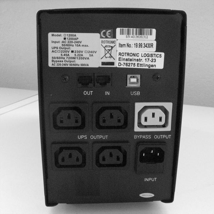 Produktbild Value Ups 1200 (1200 VA, 720 W, Line-Interaktiv USV)