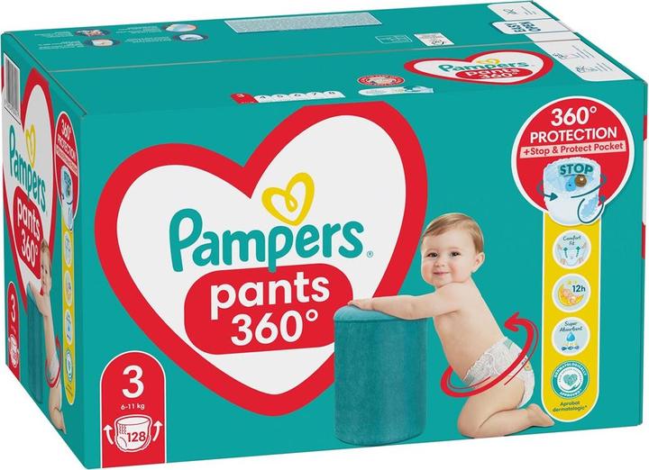 Produktbild Pampers Pants (Gr. 3, Halbmonatsbox, 128 Stück)