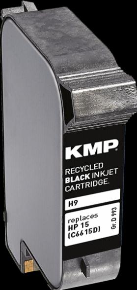 Produktbild KMP H9 Tintenpatrone kompatibel mit HP C 6615 D (BK)