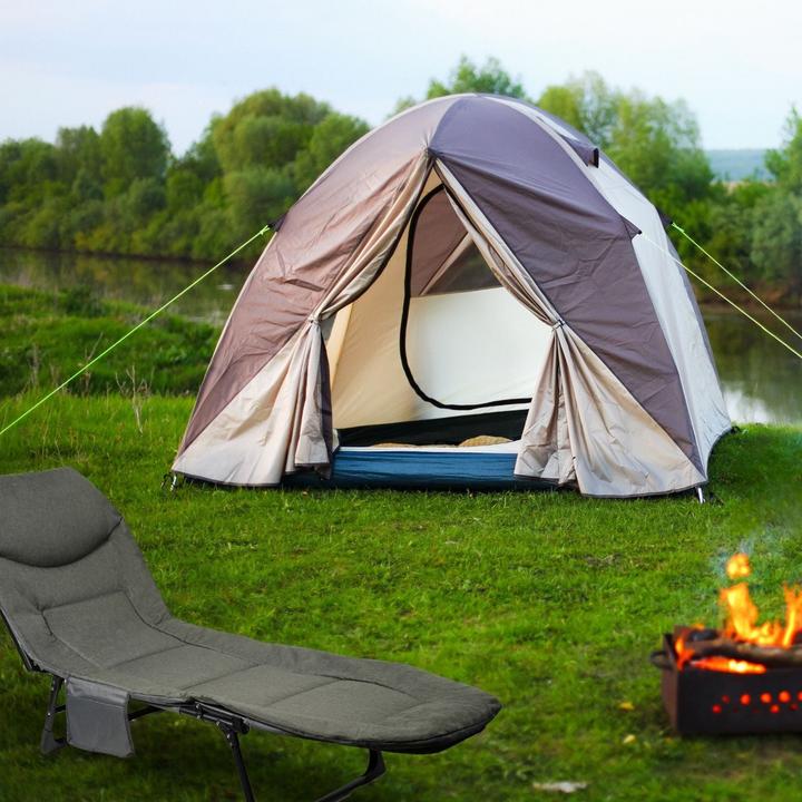 Image du produit Hermex Campingliege Outdoor-Liege Feldbett Sonnenliege Klappbett