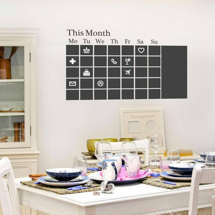 Image du produit Walplus Calendrier tableau noir (120 x 90 cm)
