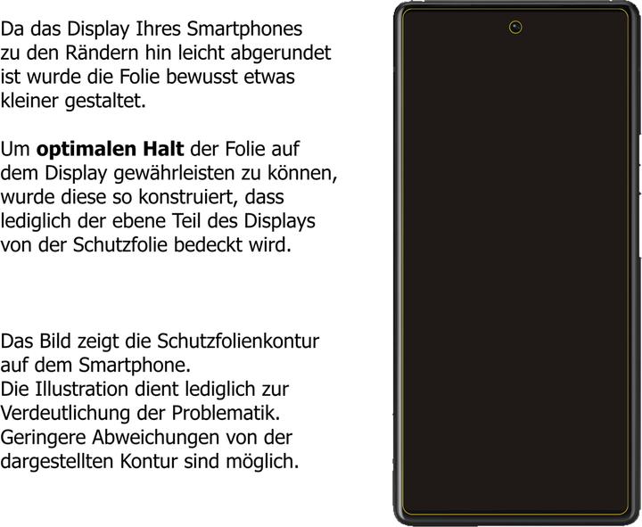 Actual product image Dipos Screen Protector Crystalclear (2 Piece, Google Pixel 6a)
