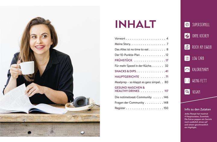 Actual product image No time to cook – Das Kochbuch (German, Sarah Chernigov, 2020)