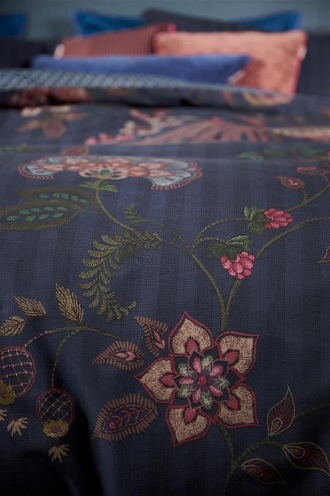 Actual product image PIP Studio Buenas Noches bed linen dark blue 135x200cm (1 set) (Duvet cover, 135x200 cm)