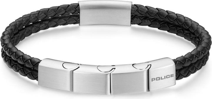 Produktbild Police Parallel Armband (19 cm, Edelstahl, Leder)